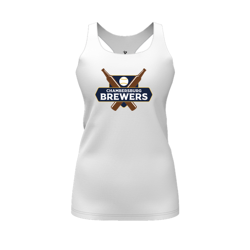 [FT0TRBWH-FYS-LOGO1] Decker Racerback Tank Top (Female Youth S, White, Logo 1)