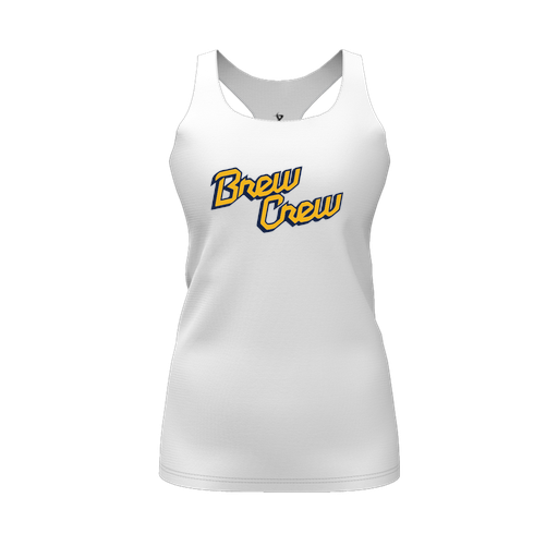 [CUS-DFW-RCBK-PER-WHT-FYS-LOGO2] Racerback Tank Top (Female Youth S, White, Logo 2)