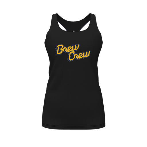 [FT0TRBBK-FYS-LOGO2] Decker Racerback Tank Top (Female Youth S, Black, Logo 2)