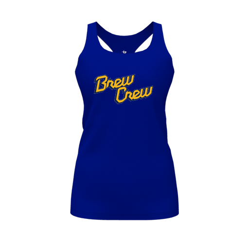 [CUS-DFW-RCBK-PER-RYL-FYS-LOGO2] Racerback Tank Top (Female Youth S, Royal, Logo 2)