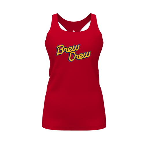 [FT0TRBRD-FYS-LOGO2] Decker Racerback Tank Top (Female Youth S, Red, Logo 2)