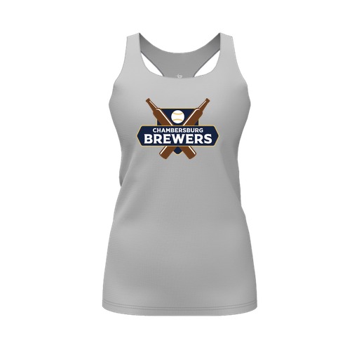 [FT0TRBGY-FYS-LOGO1] Decker Racerback Tank Top (Female Youth S, Gray, Logo 1)