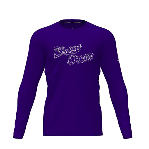 [CUS-DRIF-TEES-PER-CNK-LSL-PUR-YXS-LOGO2] Dri Fit Performance T-Shirt (Youth XS, Purple, Logo 2, Long Sleeve)