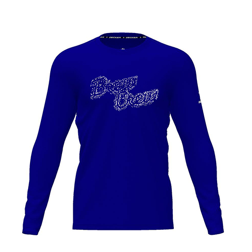 [CUS-DRIF-TEES-PER-CNK-LSL-RYL-YXS-LOGO2] Dri Fit Performance T-Shirt (Youth XS, Royal, Logo 2, Long Sleeve)