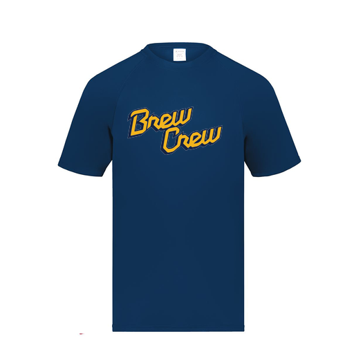 [2790.065.S-LOGO2] Men's Smooth Sport T-Shirt (Adult S, Navy, Logo 2)