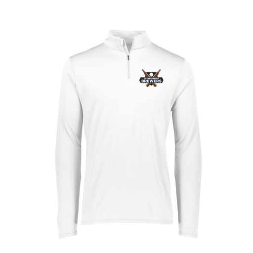 [FTLQFLWH-FAXS-LOGO1] Decker Women's Flex-Lite 1/4 Zip Shirt (Female Adult XS, White, Logo 1)