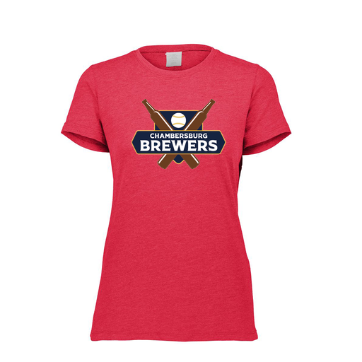 [3067.V96.XS-LOGO1] Ladies Ultra-blend T-Shirt (Female Adult XS, Red, Logo 1)