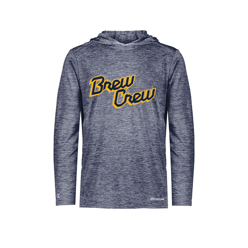 [FOLHCGNV-AS-LOGO3] Decker Men's Charge Hoodie (Adult S, Navy, Logo 3)