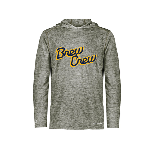 [FOLHCGGY-AS-LOGO3] Decker Men's Charge Hoodie (Adult S, Gray, Logo 3)