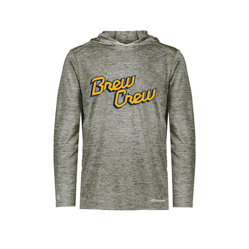 [FOLHCGGY-YS-LOGO2] Decker Youth Charge Hoodie (Youth S, Gray, Logo 2)