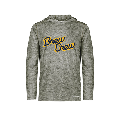 [FOLHCGGY-YS-LOGO3] Decker Youth Charge Hoodie (Youth S, Gray, Logo 3)