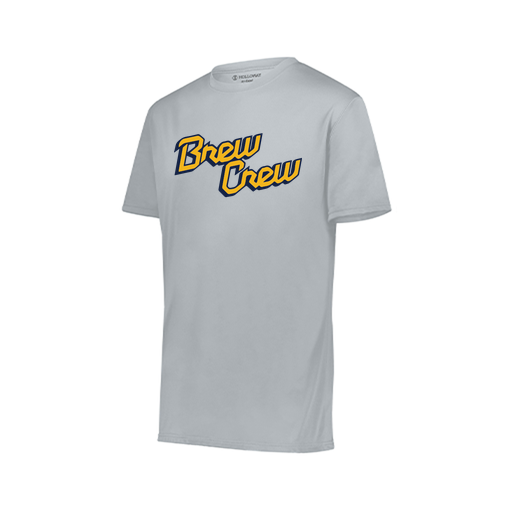 [222818.099.S-LOGO2] Men's Movement Dri Fit Shirt (Adult S, Silver, Logo 2)