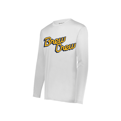 [222822.005.XS-LOGO2] Men's LS Smooth Sport Shirt (Adult XS, White, Logo 2)