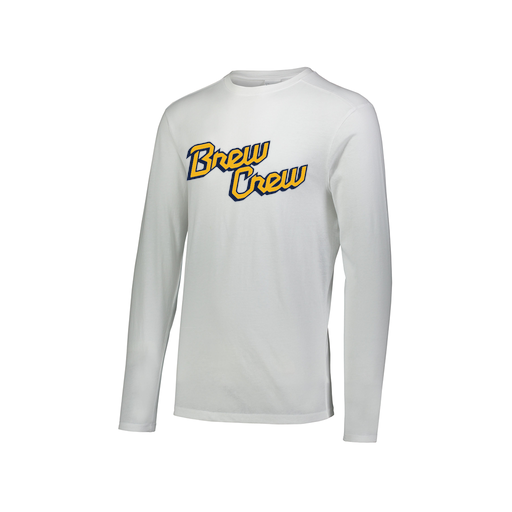 [FTLCUBWH-AXS-LOGO2] Decker Men's Tri-Blend T-Shirt - Long Sleeve (Adult XS, White, Logo 2)