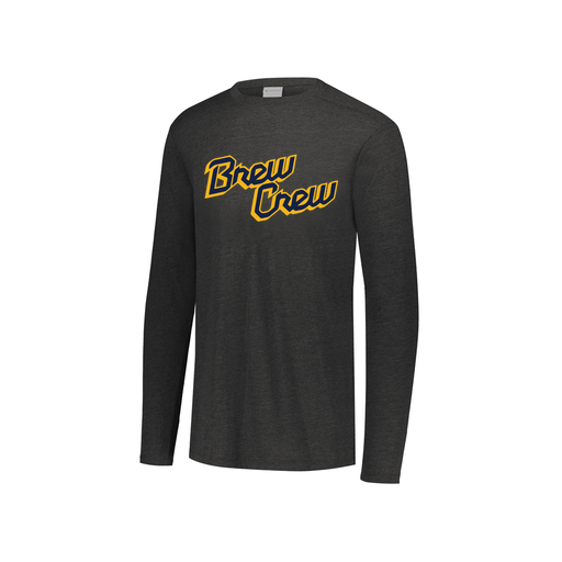[3076.K94.S-LOGO3] Youth LS Ultra-blend T-Shirt (Youth S, Black, Logo 3)