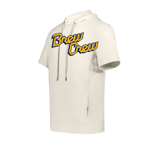 [222605-WHT-YS-LOGO2] YOUTH VENTURA SOFT KNIT SHORT SLEEVE HOODIE (Youth S, White, Logo 2)