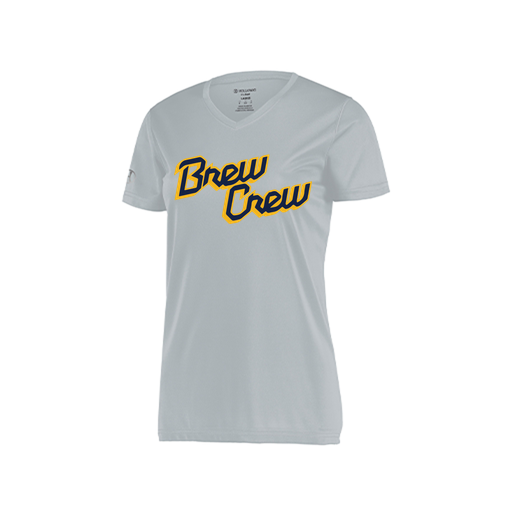 [222820.099.S-LOGO3] Ladies Movement Dri Fit Shirt (Female Adult S, Silver, Logo 3)