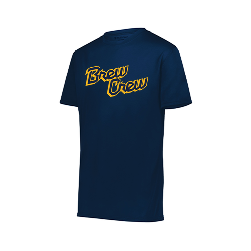 [222819.065.XXS-LOGO3] Youth Movement Dri Fit Shirt (Youth XXS, Navy, Logo 3)